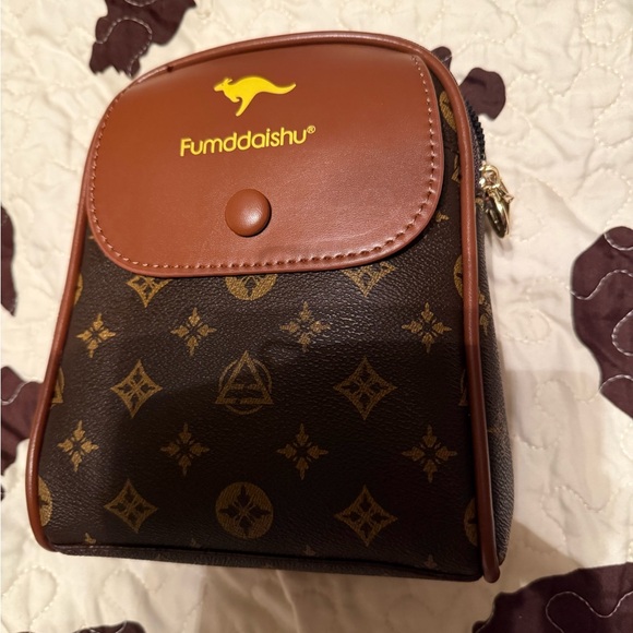 Brown and Gold Women's Backpack - Picture 1 of 1